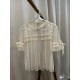 Cat Romance Cellophane Candy Wrapper Dotted Tulle Short and Long Sleeve Blouse(2nd Reservation/5 Colours/Full Payment Without Shipping)